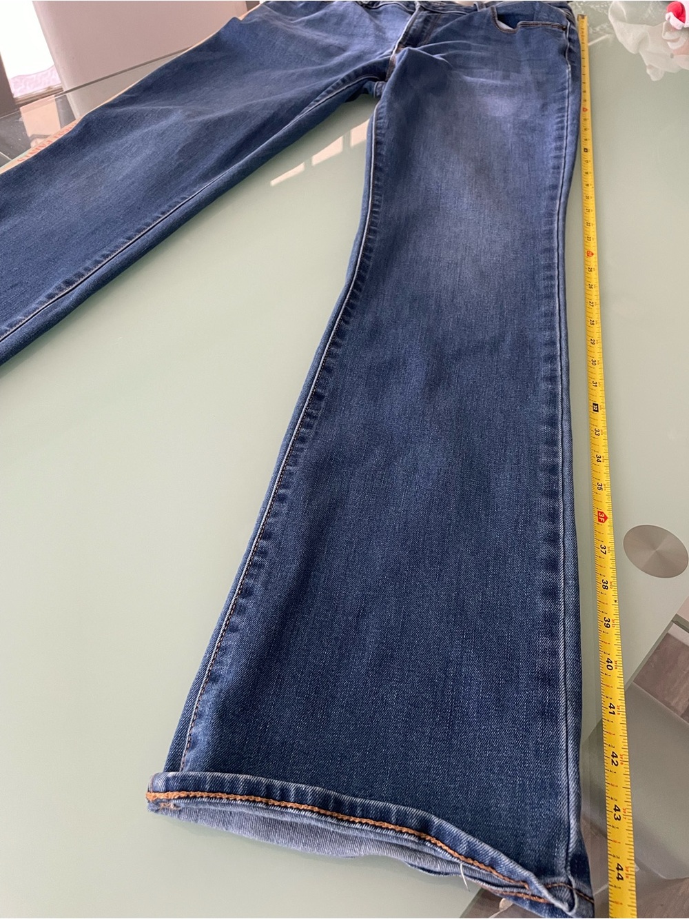 Old Navy Women's Medium Blue Boot Cut Jeans Curvy Plus Size 12 Tall - Picture 6 of 6